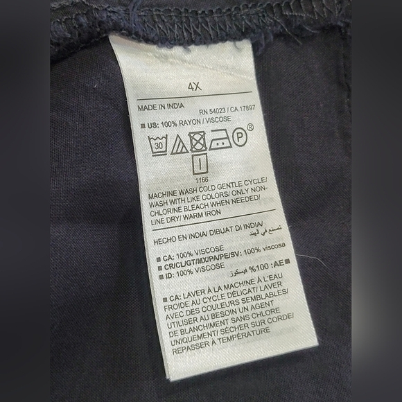 OLD NAVY 4X Ruffled V Neck and Hem with Waist Drawstring Midi Dress - Picture 6 of 7